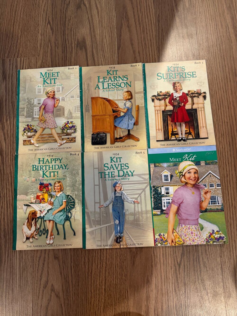 Vintage American Girl 6 book lot about Kit Paperbacks By Valerie Tripp